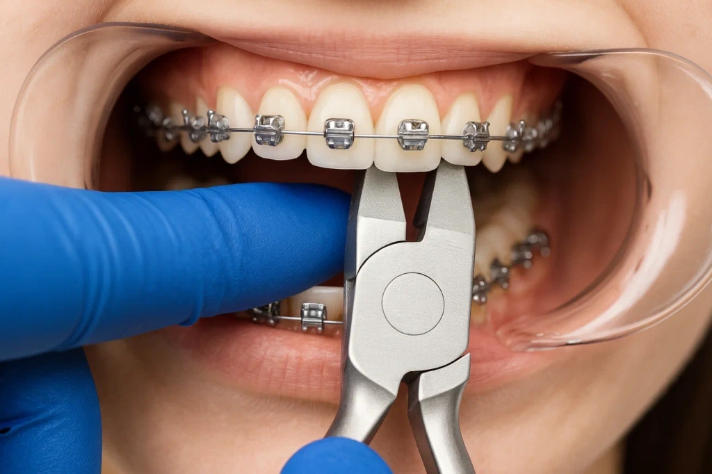 Снятие брекет системы