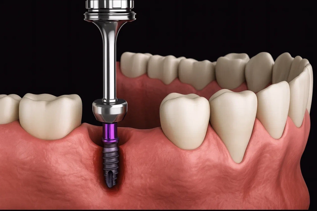 Установка абатмента