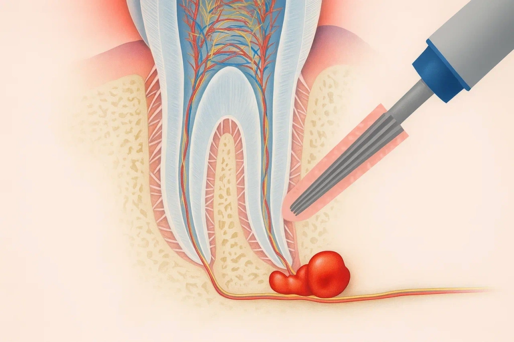 Цистэктомия зуба
