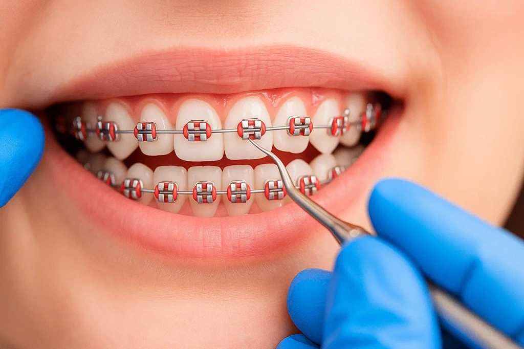 Установка брекет системы